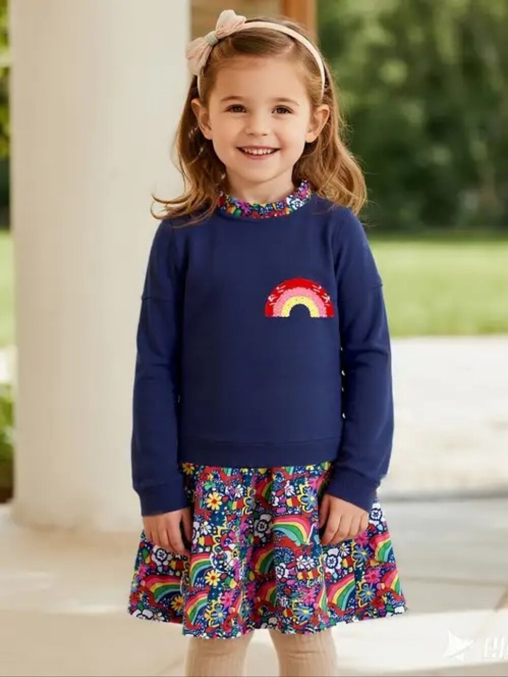 Mini Boden Multicolor Sweatshirt Dress